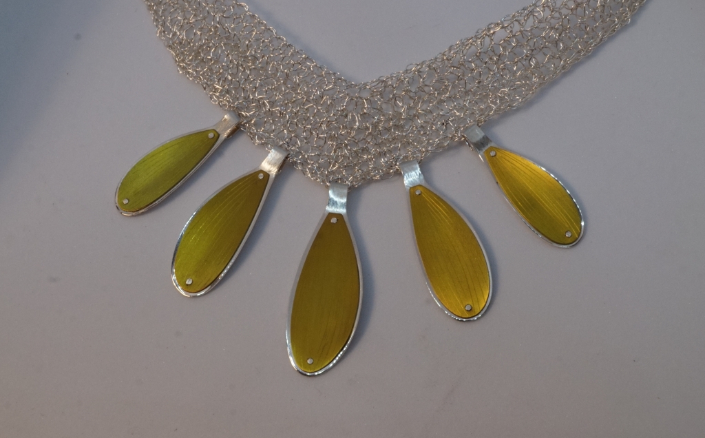 kauri leaf necklace by Ruth baird